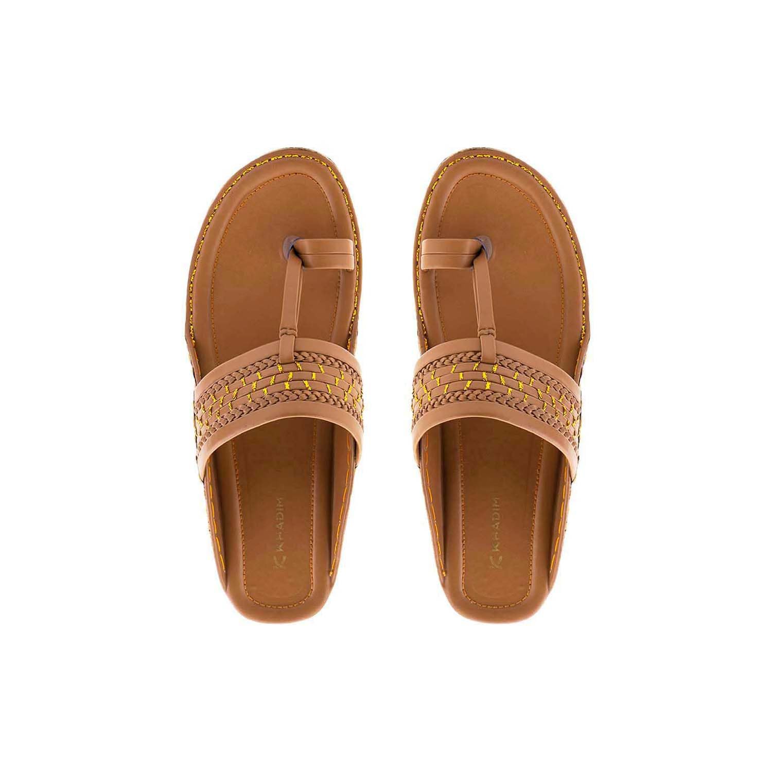 Khadims Brown Kolhapuri Slip On Sandal for Men (1498674) (B0CX5G97YJ) Amazon Price History, Amazon Price Tracker