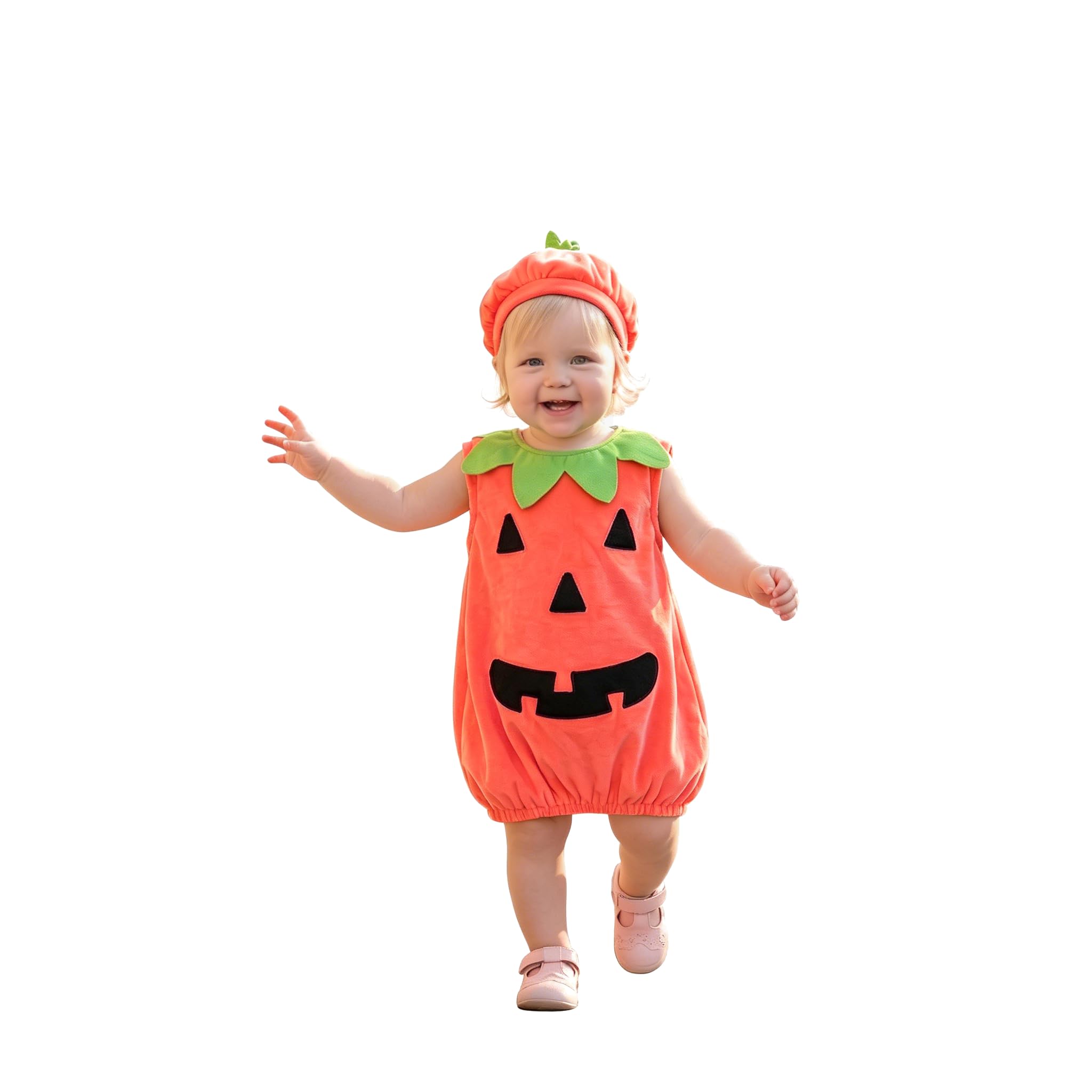 Carolilly Costume Halloween Bébé Unisexe Ensemble Citrouille