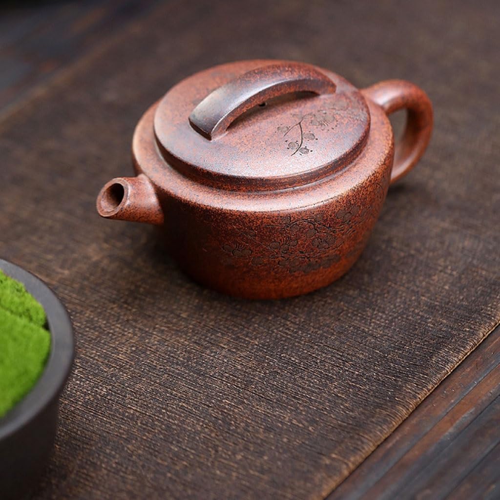 Bouilloire à Thé Infuseur À Thé En Argile Violette, Minerai D'origine, Théière Sculptée La Main, Cuite Au Bois Haute Température Infuseur à Thé