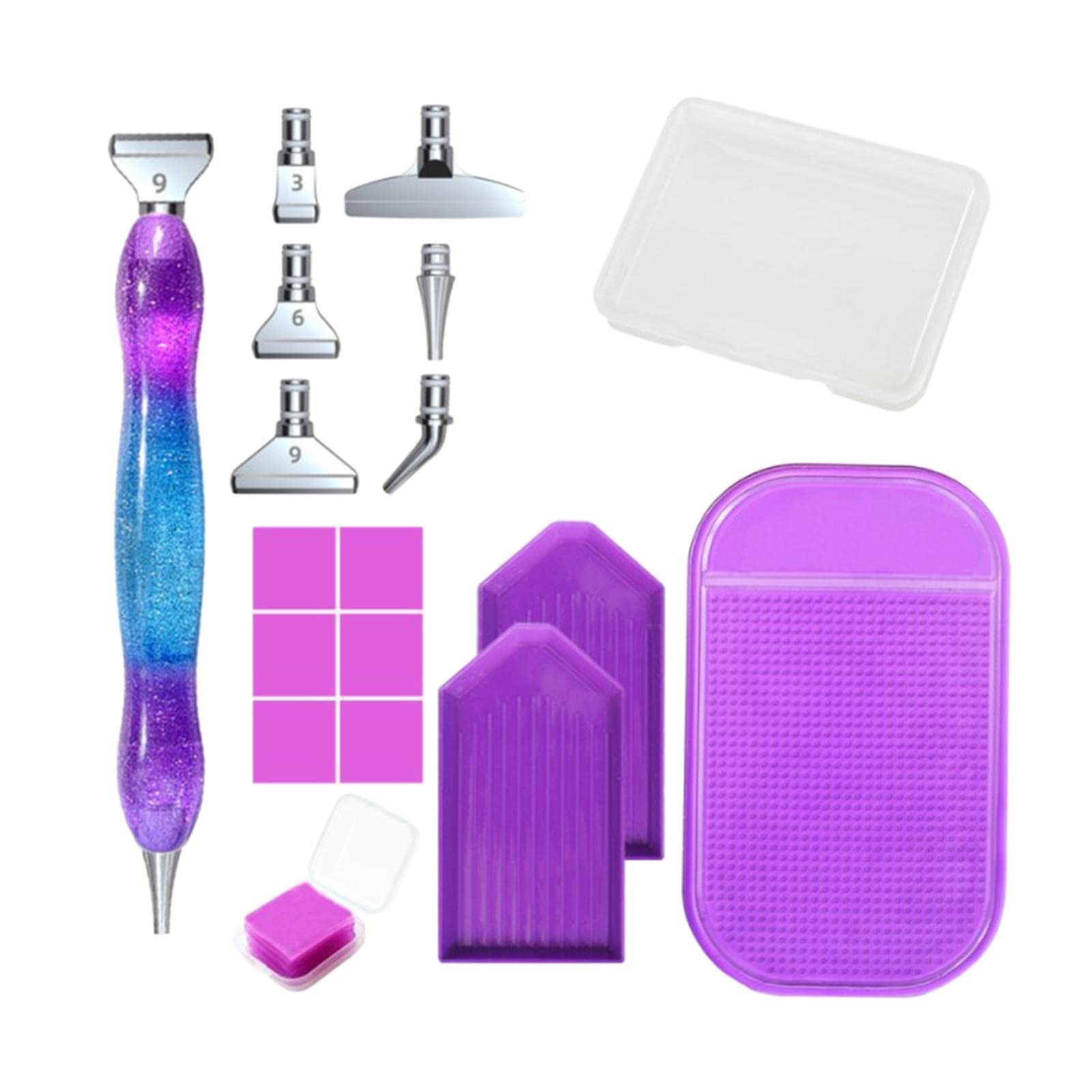 5D Rhinestone Art Picture Tools Accessories Point Drill Pen Purple Pen