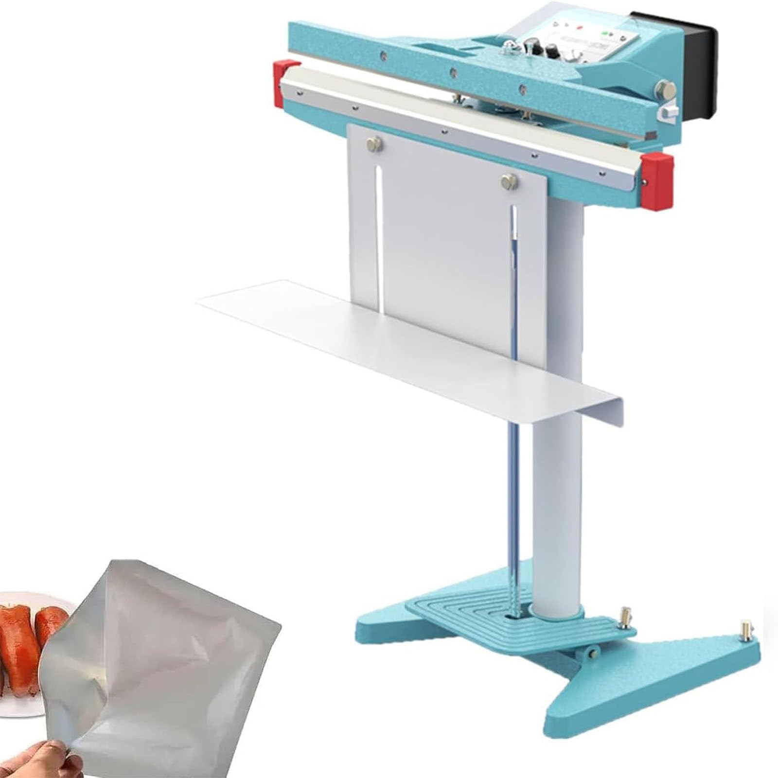 AYCDL Foot Pedal Impulse Sealer,Heat Seal Closer Plastic Bag Sealing Machine,Double Impulse Foot Sealer, for Plastic Bags Pe Pp,Doubleheating-450MM