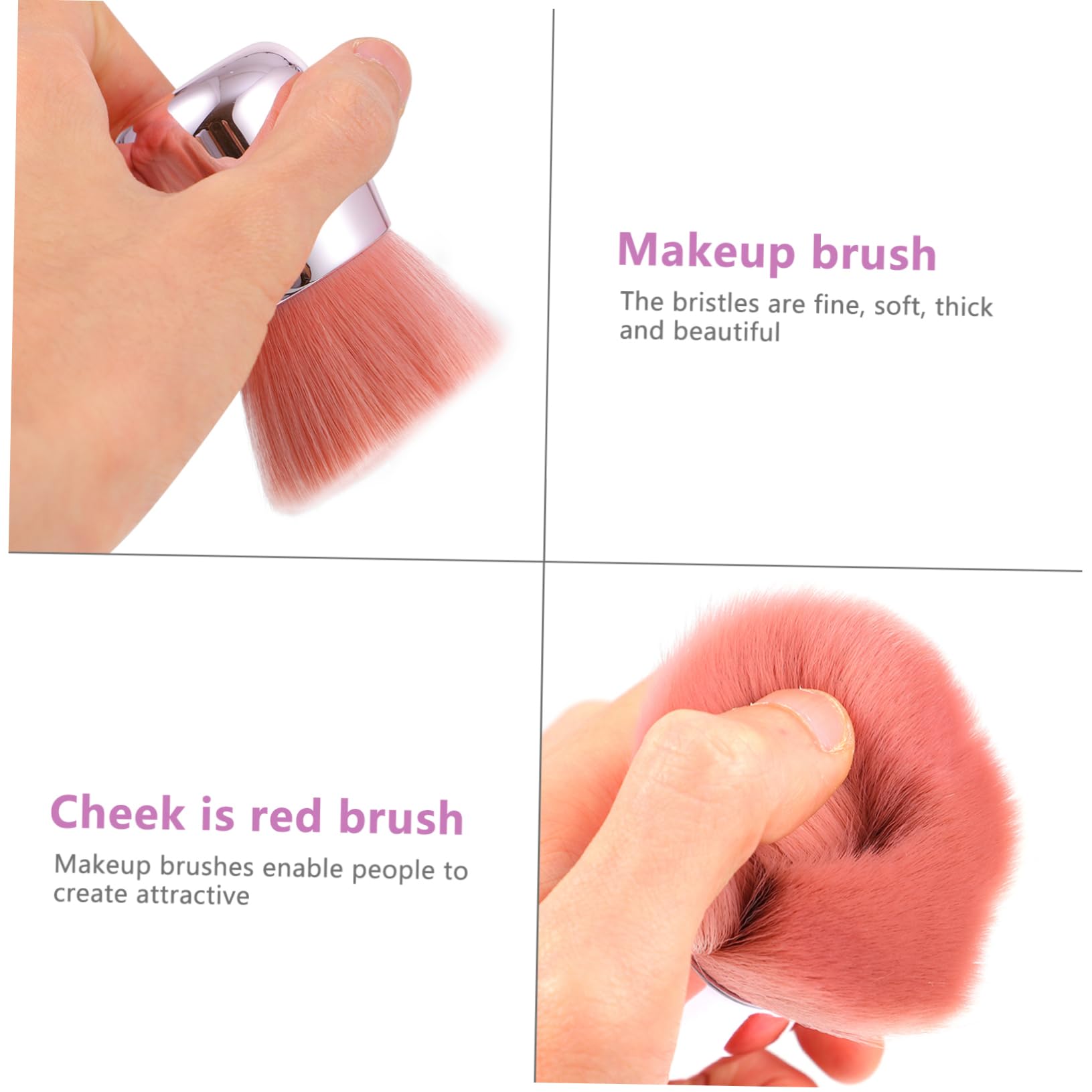 FOMIYES Makeup Brush Fluffy Powder Brush for Blush and Loose Powder Dense Bristles for Even Application to Clean
