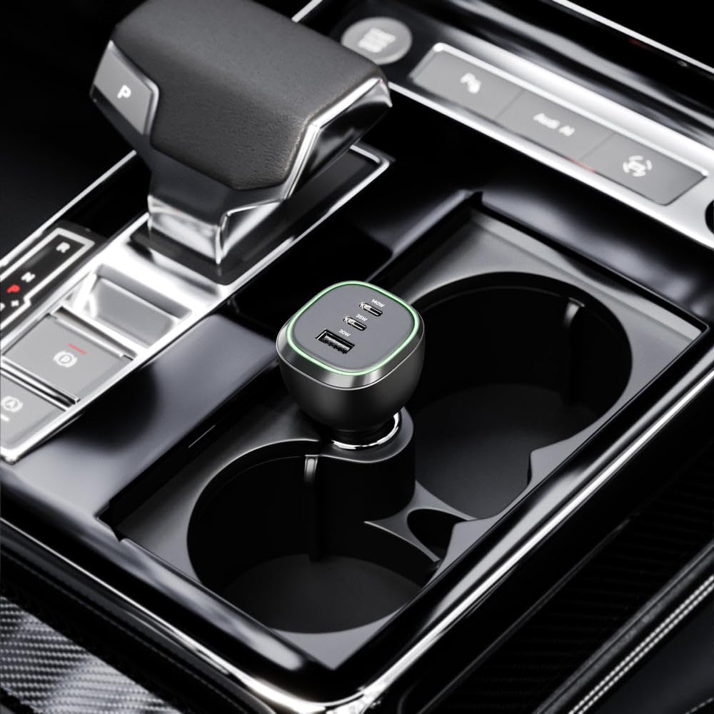 165W Car Charger USB-C USB-A