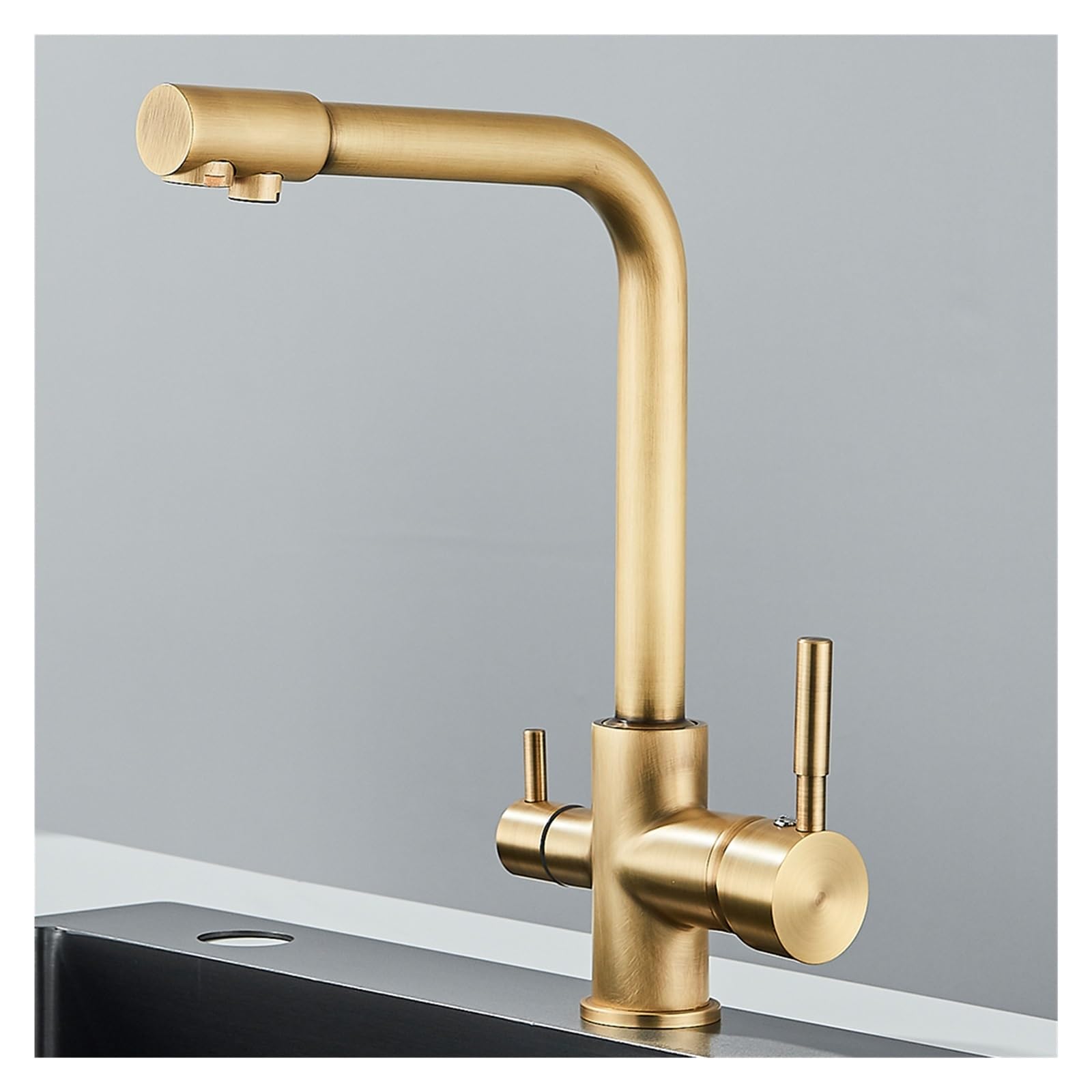 Faucet，Black Grey Waterfilter Tap Kitchen Faucets Mixer