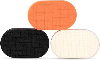 Hand Applicator Pad Kit, SPTA 3Pcs Foam Buffing Pads Wax Applicator Pads Set, Hand Buffing Pads, Soft Sponge Applicators Foam Waxing Pad, Car Wax Applicator Pads Kit for Car Wax Buff 3 x 6 x 1 Inch