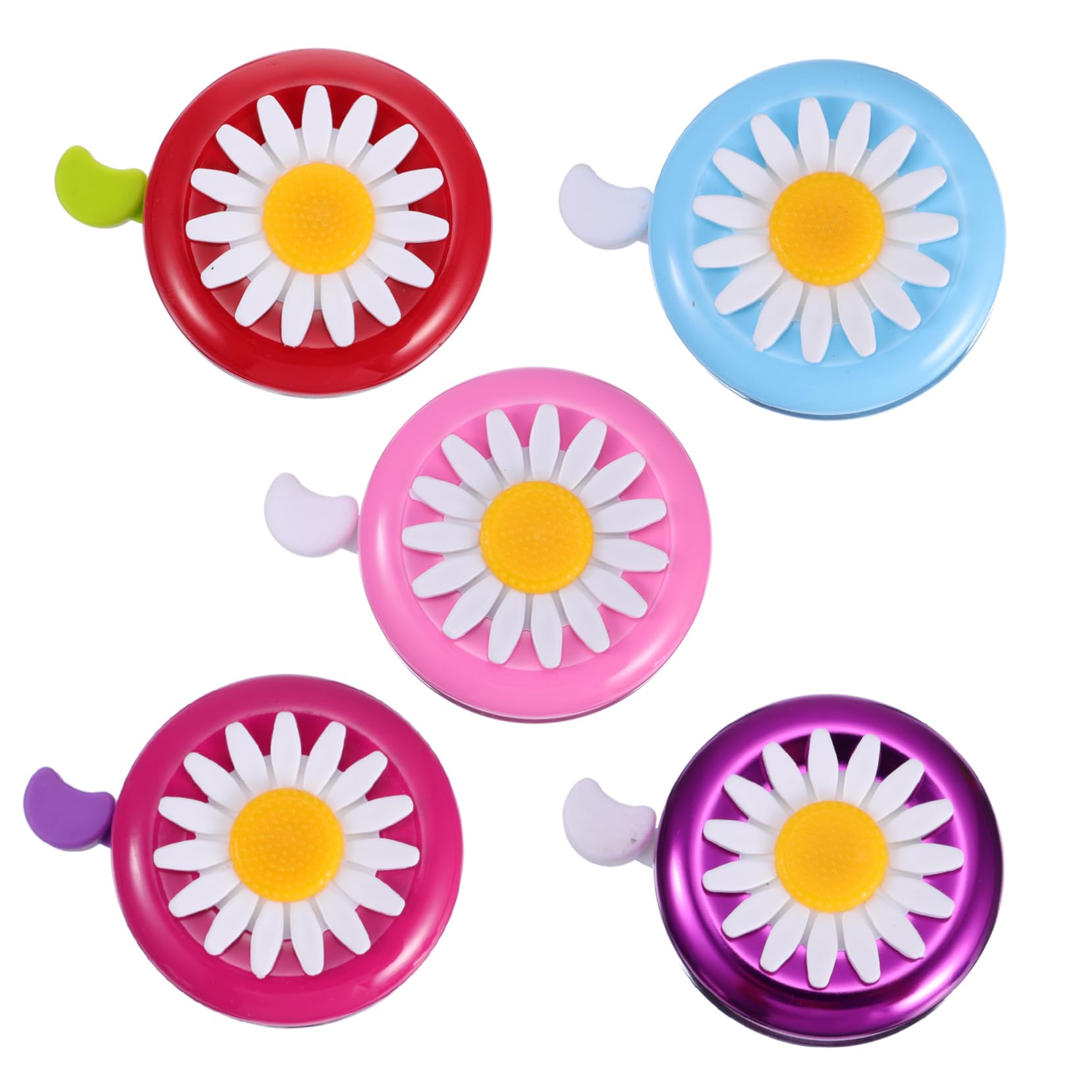 Yardwe 10 Pcs Chrysanthemum Bell Practical Scooter Bell Handlebar Bell Sound Alarm Bell Road Bike Bell Cute Bike Electric Bike Accessories Folding Bikes Bell Vintage Plastic Cruiser Child
