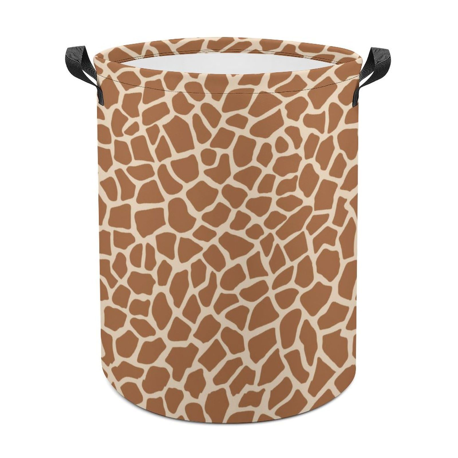 Wlntrophic Laundry Hamper, Giraffe Pattern Animal Laundry Basket, Washing Basket with Handle