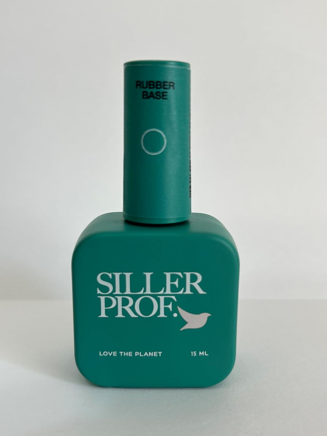 SILLER Rubber BASE Gel Coat, Fiber, Cold, Crystal Shimmer, Hema Free, TOP No WIPE, Matte Gel Nail Polish LED/UV Soak Off(Base RUBBER, 15ml.)