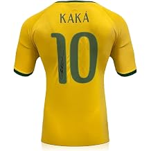Kaka Signed Original Brazil 2014-15 Home Soccer Jersey