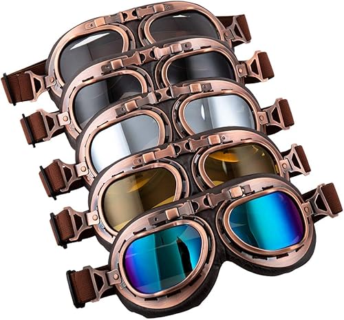 Miniatura 5 de evomosa Gafas de motocicleta Gafas vintage