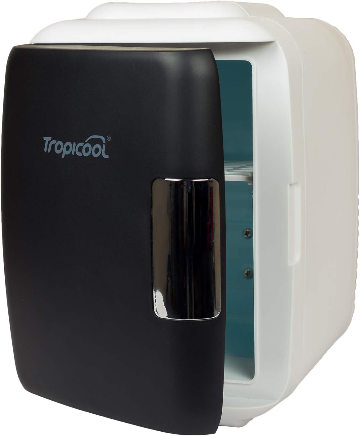 Tropicool Thermoelectric PortaChill, 5Litre Portable Electric Car Minifridge, Cooler & Warmer for Car & Home, Cosmetics,Beverages. Black Color. 1 year Warranty. (Automatic defrost system)