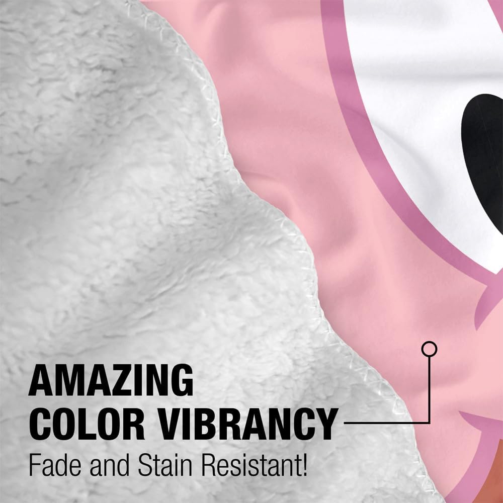 Looney Tunes Porky Face Sherpa Baby Blanket, Warm Soft Cozy, Unisex for Infants Girls & Boys 30"X40"