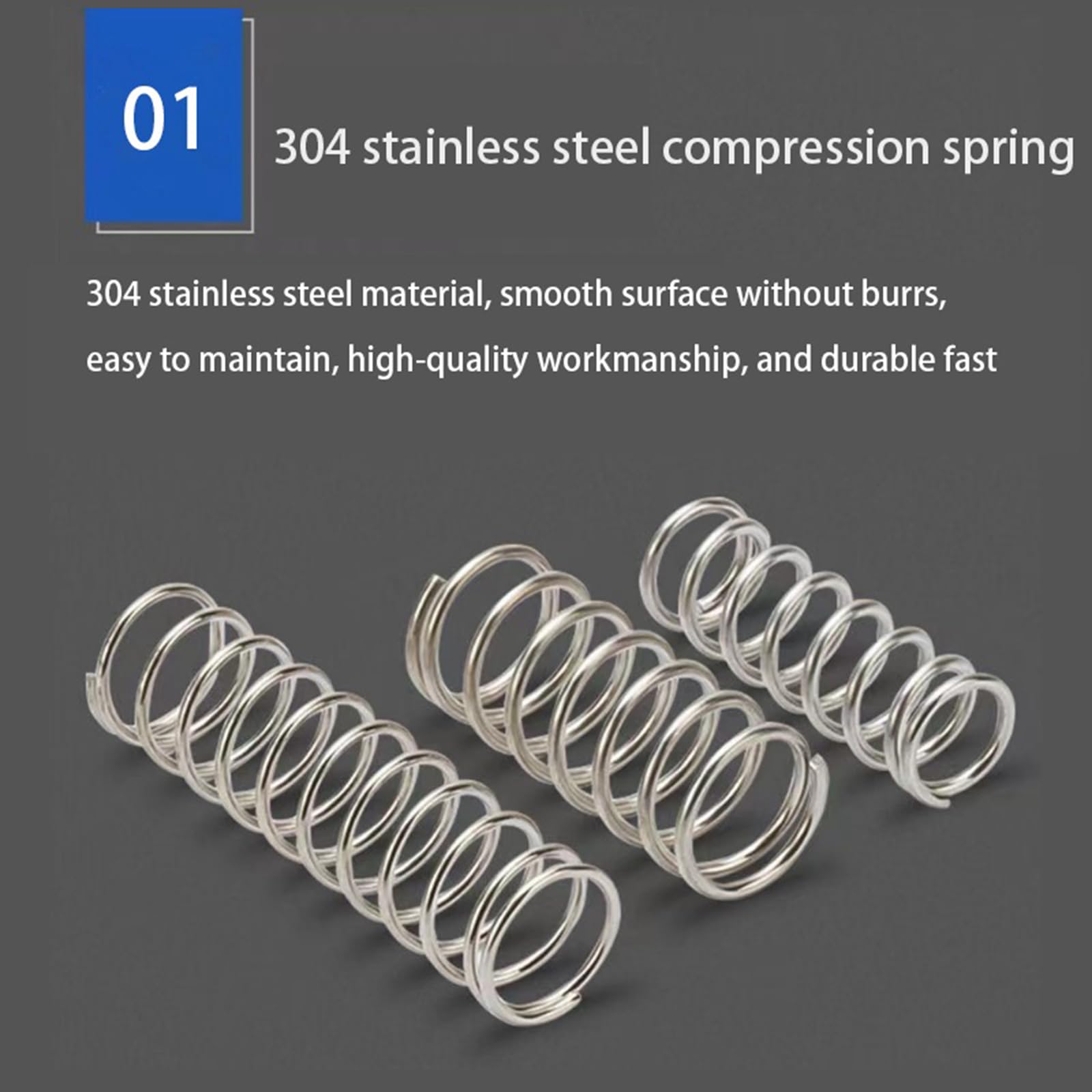 1 molla di compressione piccola in acciaio inox 304, per riparazioni di cesoie da giardino e fai da te, diametro esterno 12-20 mm,2,2 x 16,5 x 1500 mm