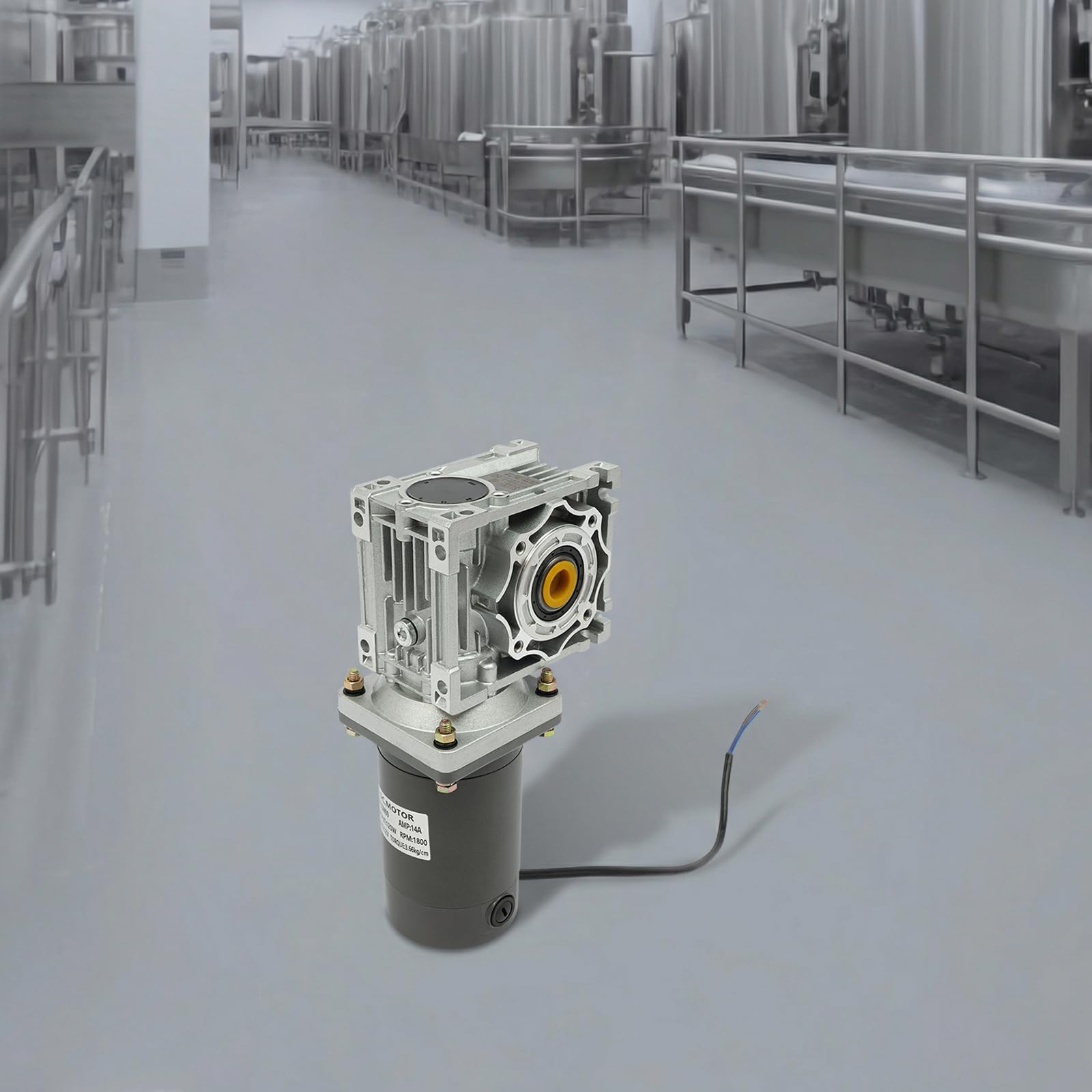 Getriebemotor 12V DC Schneckengetriebemotor 1800 U/min 1:50 Selbstsperrfunktion Reversierfunktion
