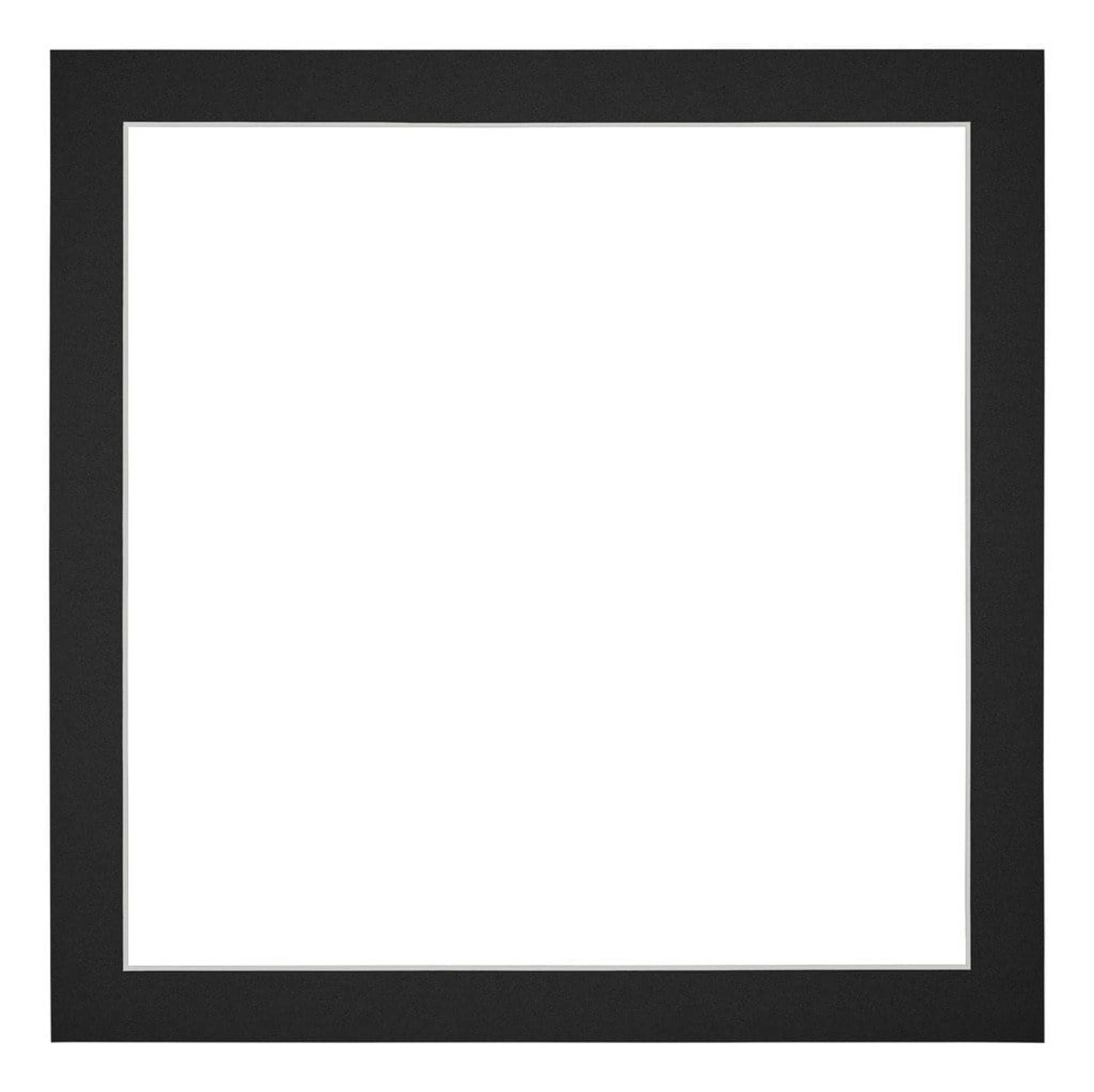 yd. Passe-Partout Photo Frame Size 25x25 cm - Photo Size 20x20 cm - Black