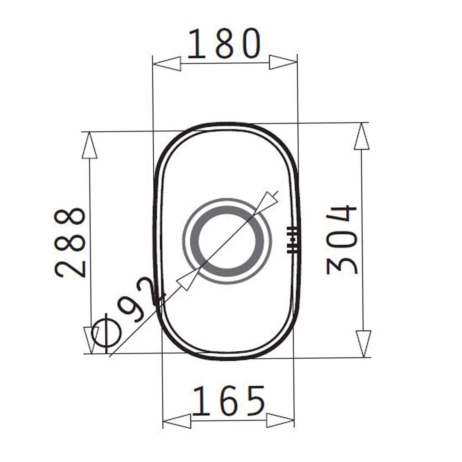 Pyramis schmales Edelstahl Unterbaubecken 18 cm 1 Becken für Unterschrankbreite 30 cm