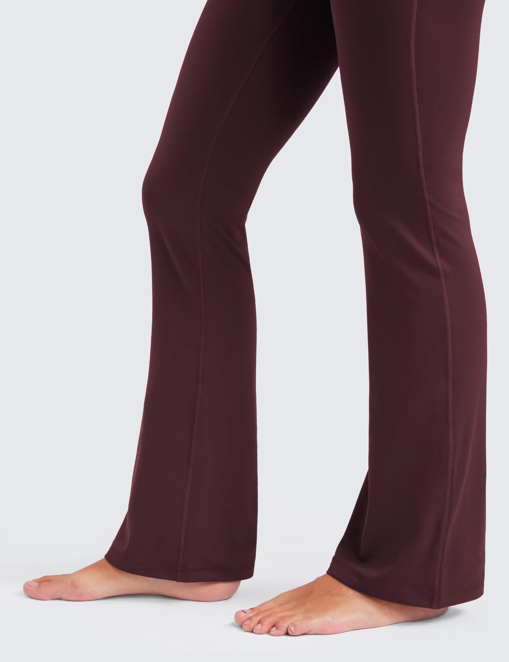 CRZ YOGA Donna Butterluxe A Vita Alta Leggings Svasati Pantaloni da Yoga con Tasca Gamba Larga Casuale - 74/79/81/85cm