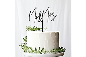 Mr & Mrs Calligraphy Script Wedding Cake Topper