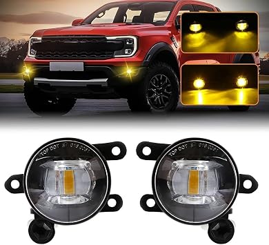 Fog Lamp Work Light For For Bronco For Sport 2021 2022 For Ranger For Raptor 2022 2023 2024 For ESCAPE 2023 2024 LED Fog Lamps Daytime Running Lights(LED White)