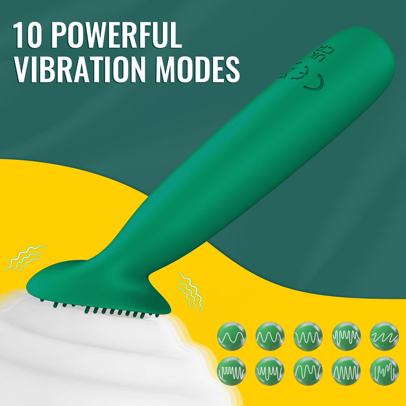 Adult Sex Toys for Women, Vibrator Wand Couples Sex Toys for Men Penis Women Vulva Clitoral Stimulator, Mini Bullet Vibrators with 10 Vibration Modes, Female Male Sexual Pleasure Tools (): Green