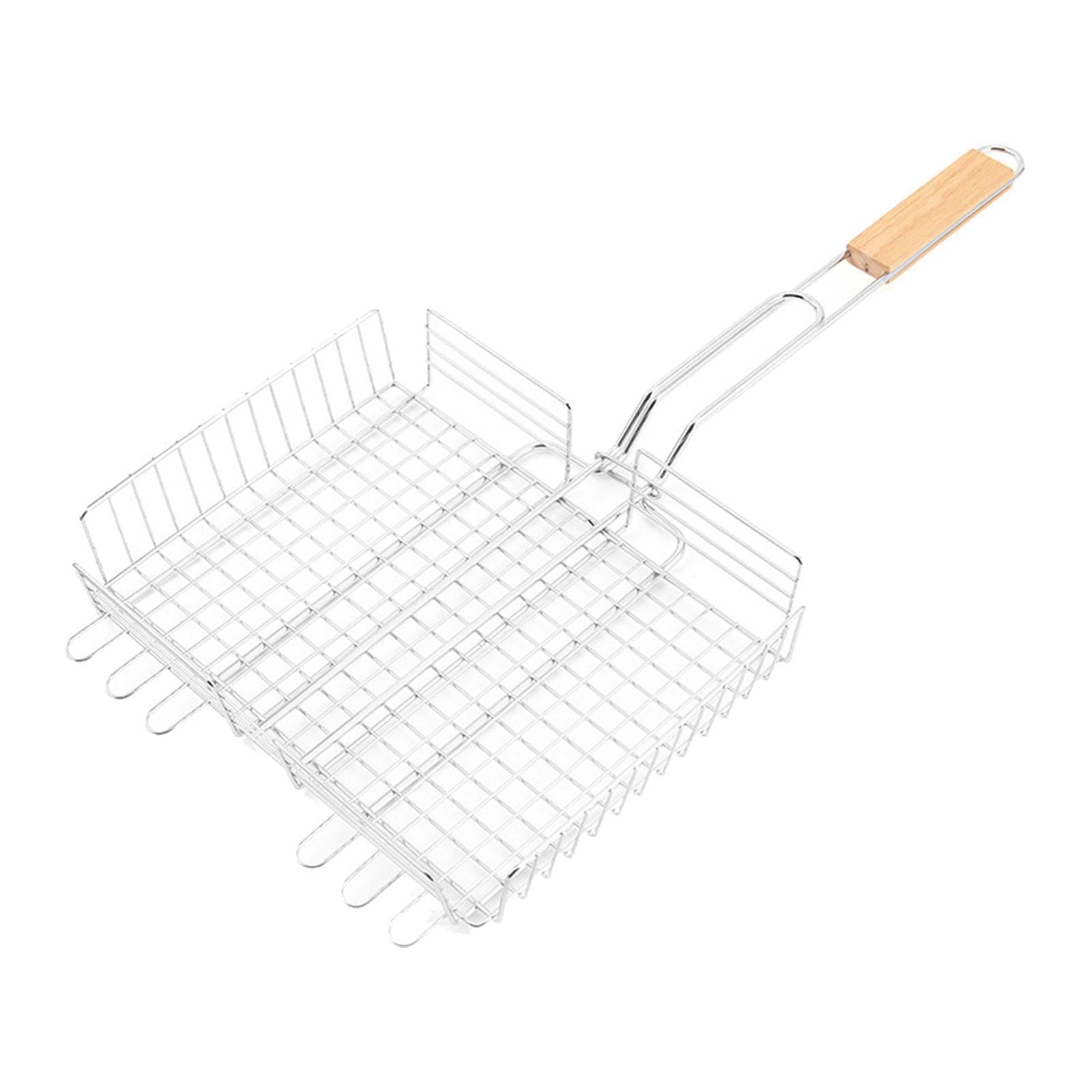 Cesta para Parrilla, Barbacoa, Pescado, Cesta para Asar, Rejilla para Parrilla, Clip para cocinar al Aire Libre, Picnic