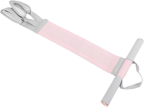 Sorandy Cuerda de tensión de pedal de pie de 120 libras, banda de ejercicio de tela de cuerpo completo, cuerda elástica con asas antideslizantes,