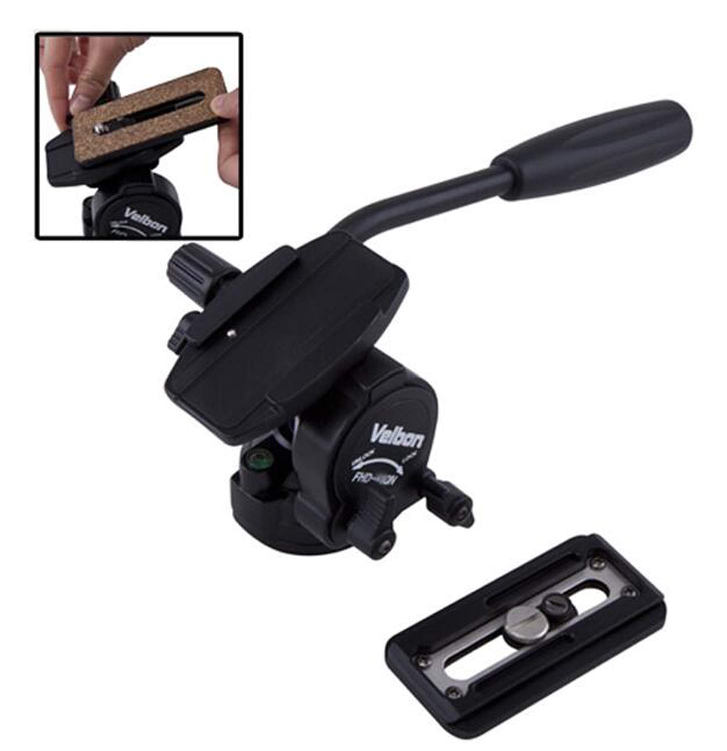 Velbon フリュード雲台 FHD-51QN 中型 底面径46mm スライド式