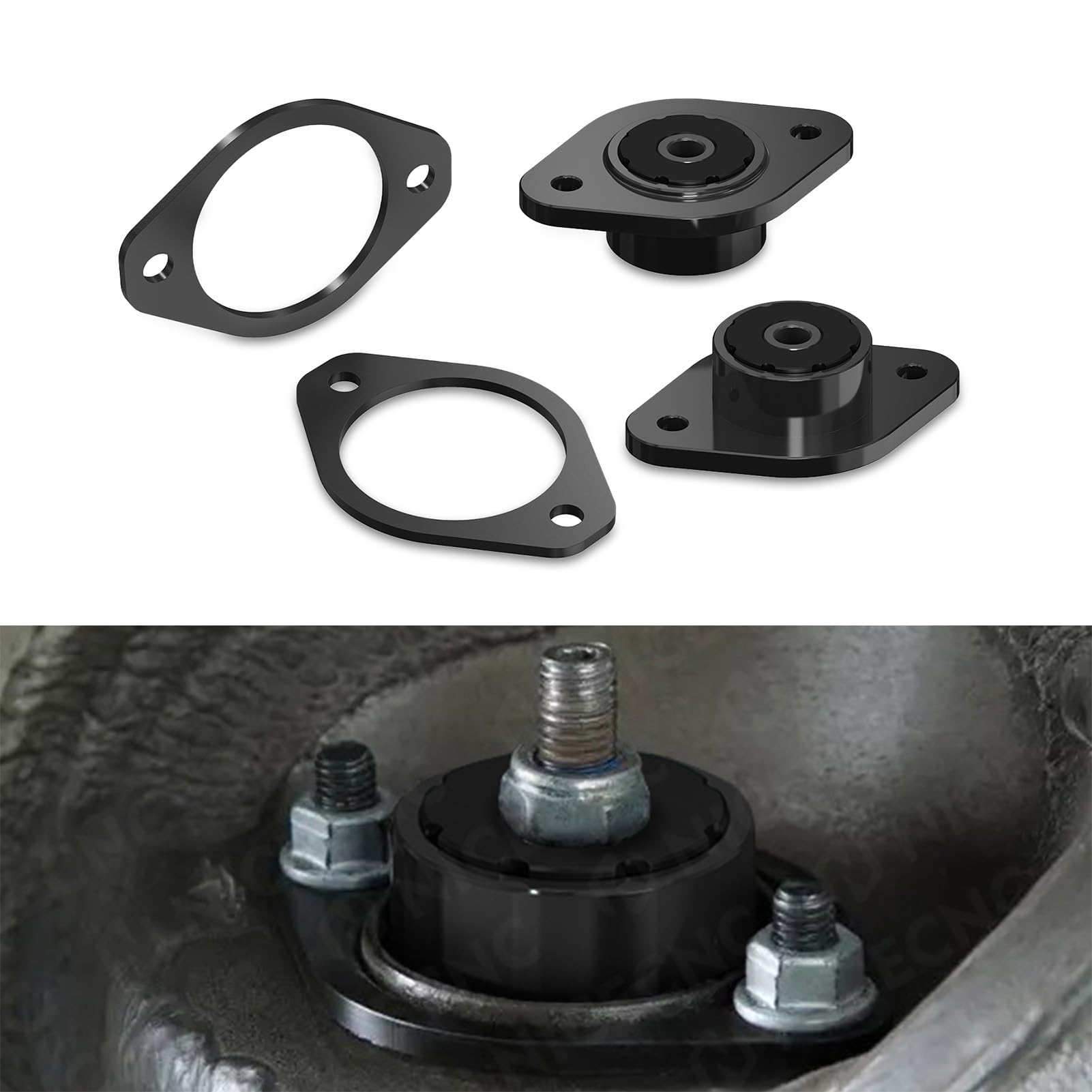 Amazon.com: Bevinsee Rear Upper Shock Mounting Kit Compatible with 