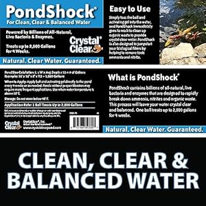 Crystalclearpondshockballnaturalenzymeslivebacteriafreshwaterclarifiershocktreatmentmucksludgeremoverforsmallpondoutdoorwatergardenpondskoifishaquaticplantssafe Urban Country Home Decor Crystalclear pondshock ball natural enzymes live bacteria freshwater clarifier shock treatment muck sludge remover for small pond outdoor water garden ponds koi fish aquatic plants safe urban country home decor