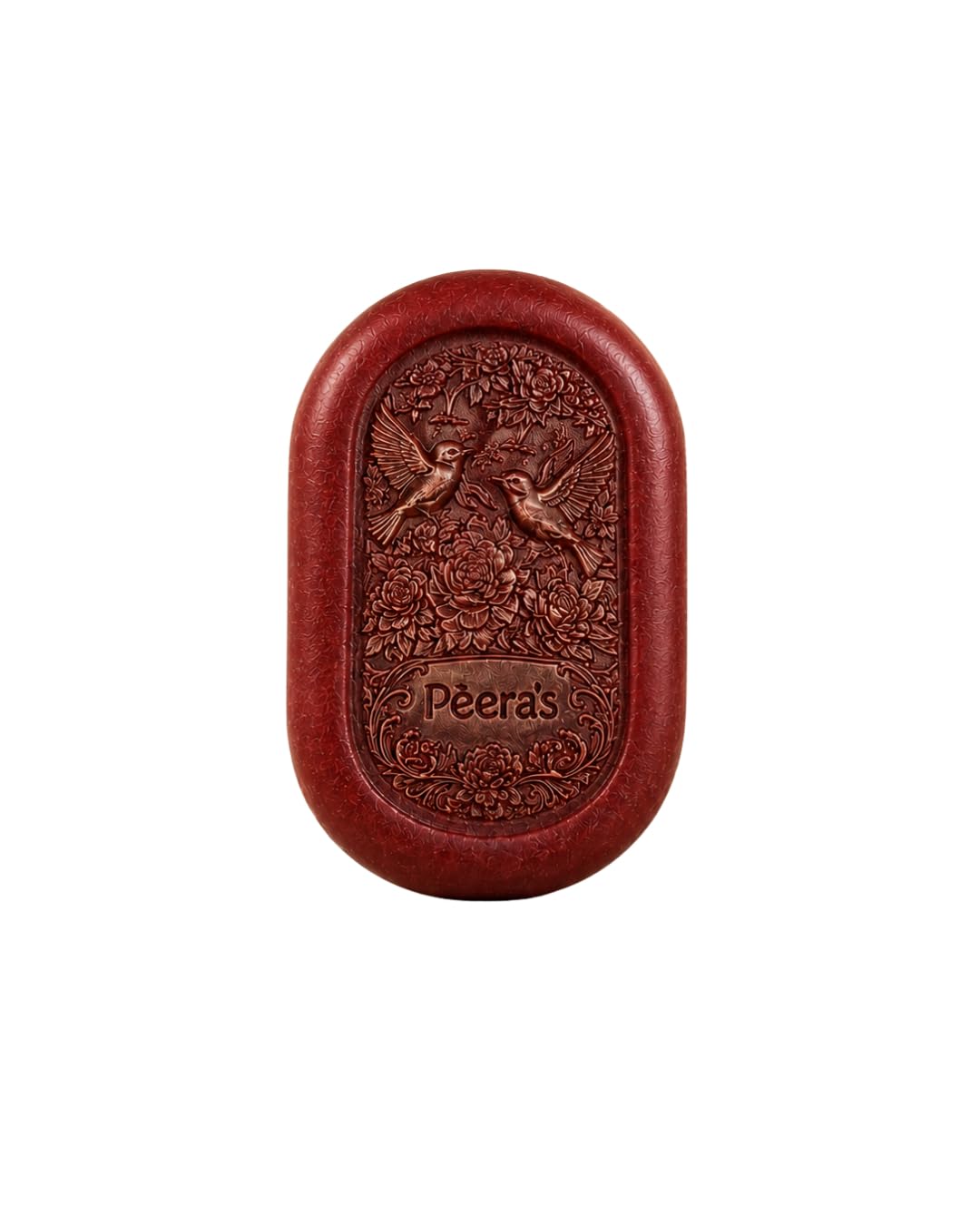 Ruby Empress Perfumed Soap Bar | Hibiscus & Pomegranate, Pearl & Silk Extract, Floral-Fruity Scent, Skin Brightening, Luxurious Cleansing Bar-image-2