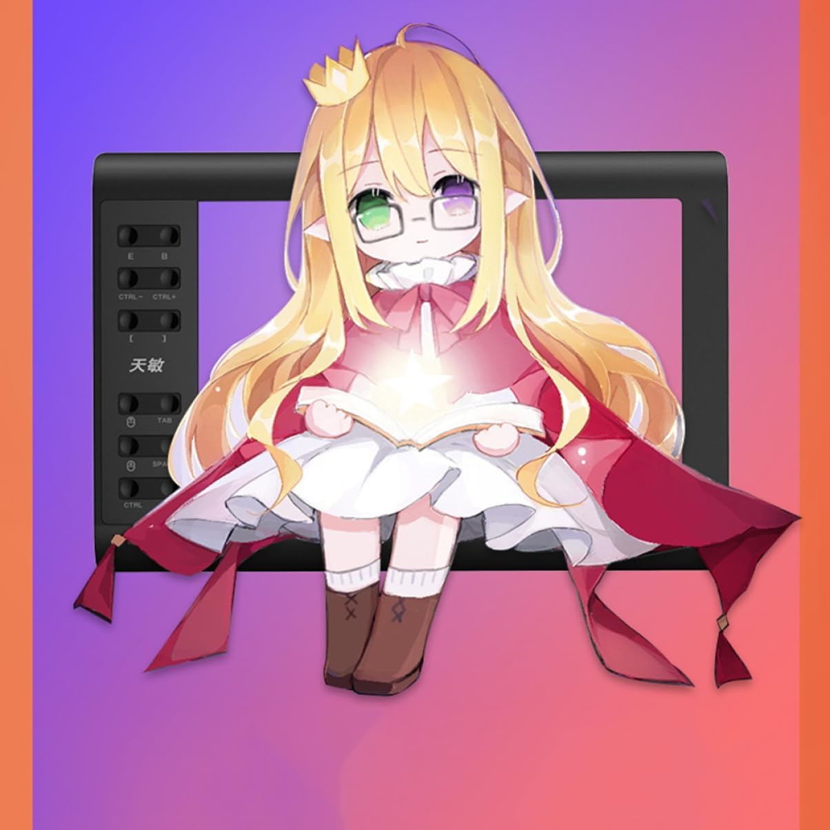 Digital Art Graphics Tablet Connectable to Mobile Phone Laptop Computer Drawing Tablet