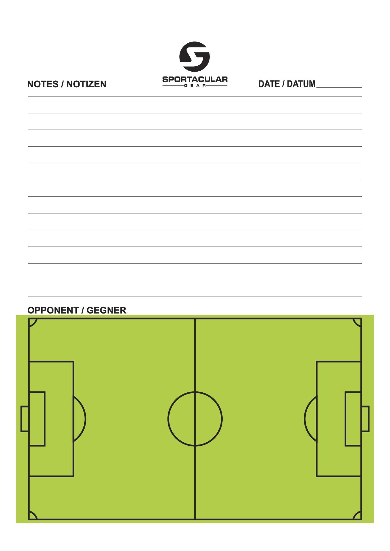 Carpeta Táctica Plegable para Entrenamiento de Fútbol
