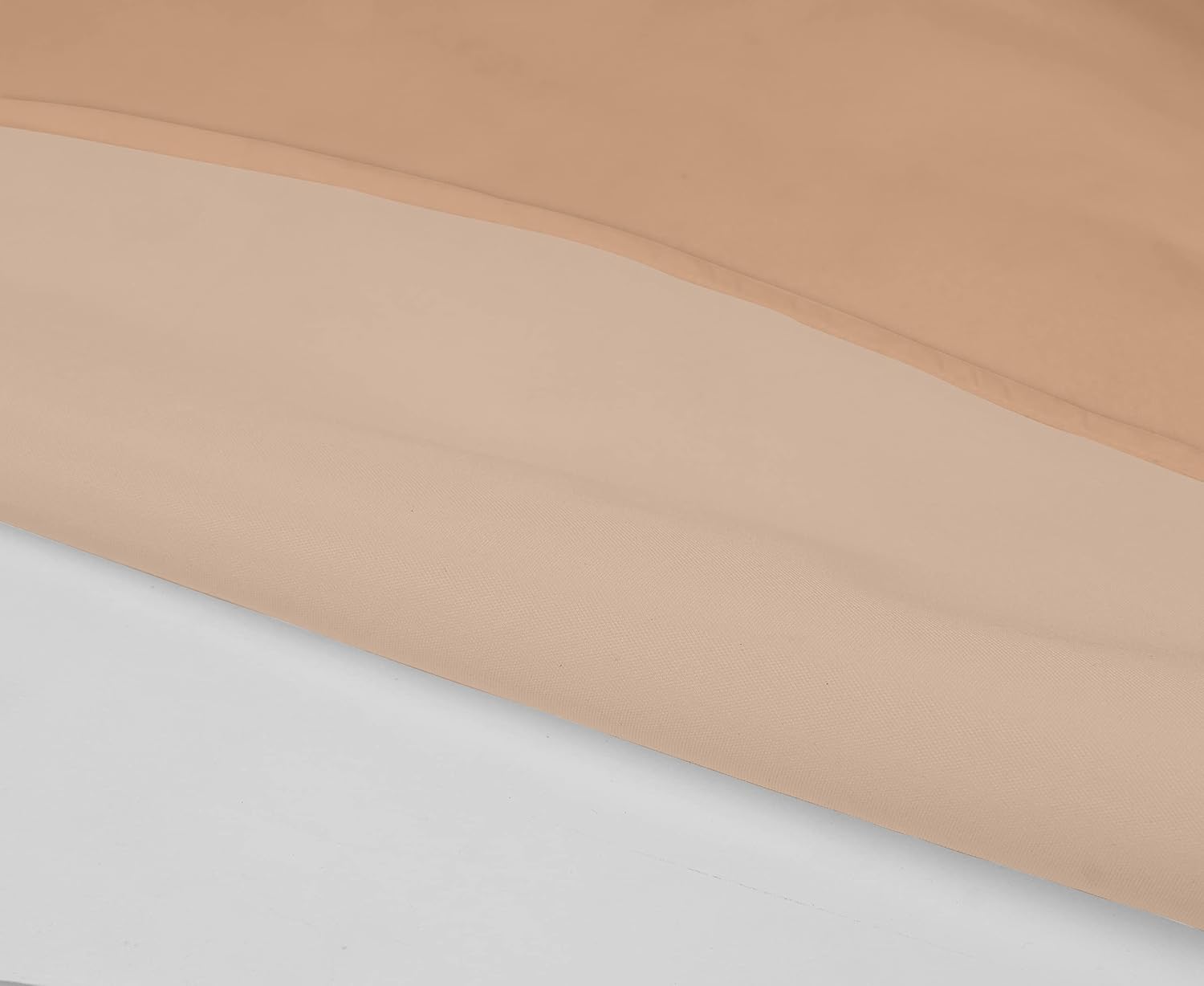 Indoor/Outdoor Tablecloth 58" x 102" Inch Rectangular Tablecloth with Umbrella Hole & Zipper, Waterproof Patio Table Cloths, Spring/Summer Table Covers for Backyard/BBQs - Light Peach