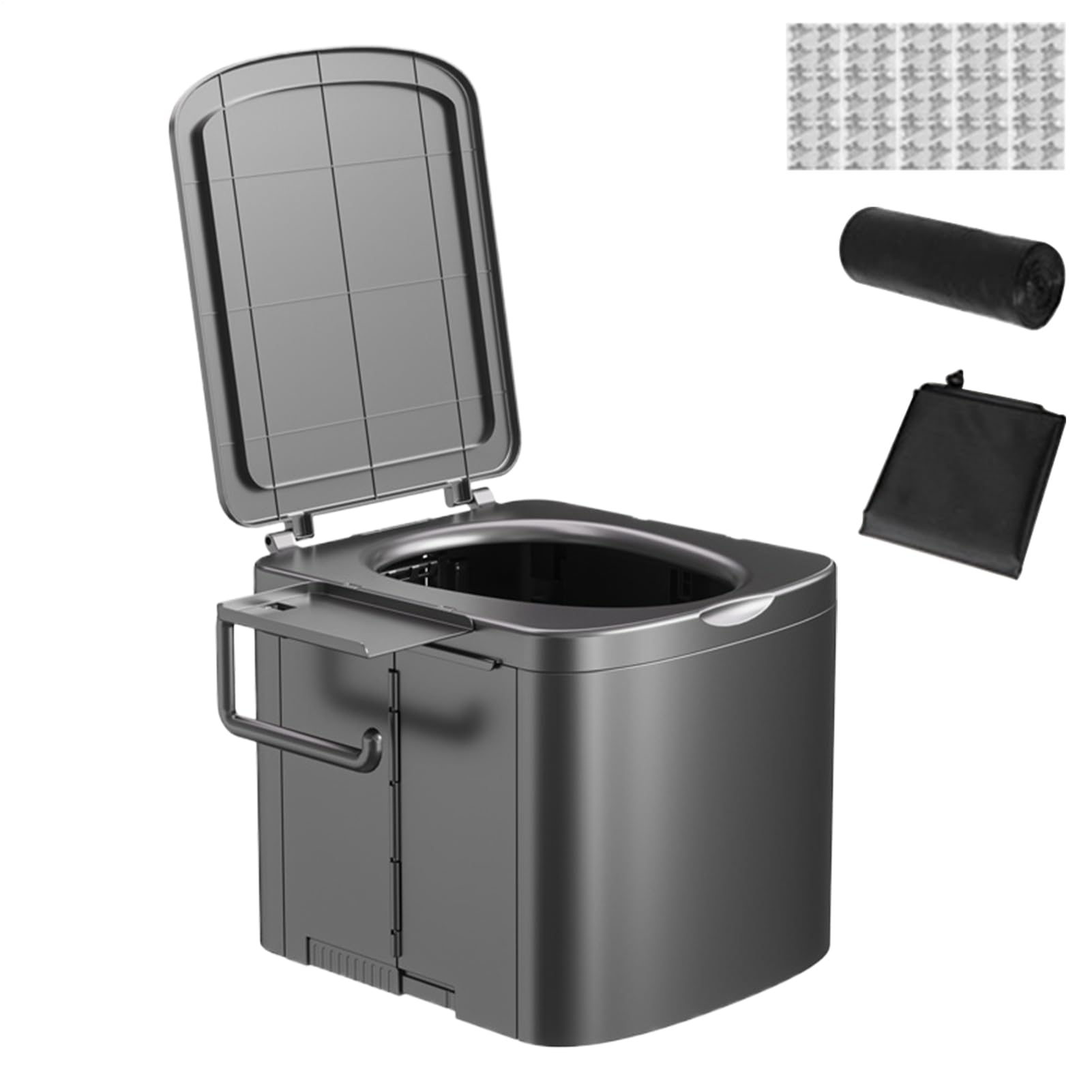 Przenośny Nocnik i Toaleta Turystyczna Składane Siedzisko Treningowe z | Przenośna Toaleta Podróżna Dla Dorosłych Na Podróże Wędrówki Namiot Łódź Plaża