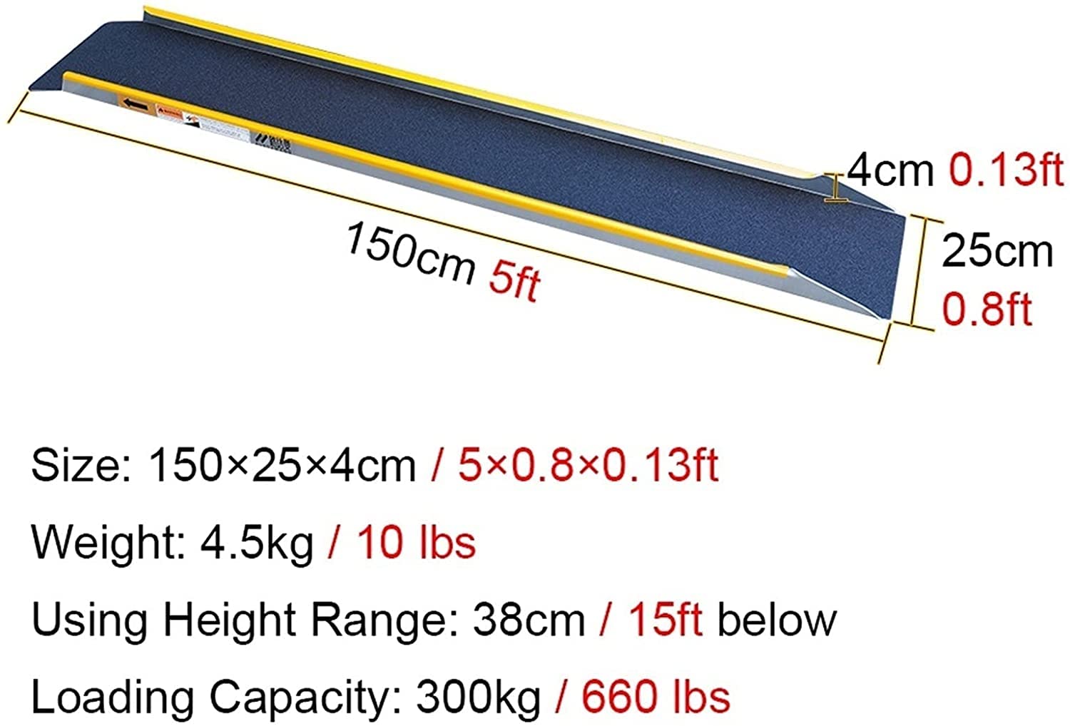 Rampa Per Cani Pieghevole Trixie - Plastica Nera, Portata Fino A 90 Kg, 156 Cm - Foto 2