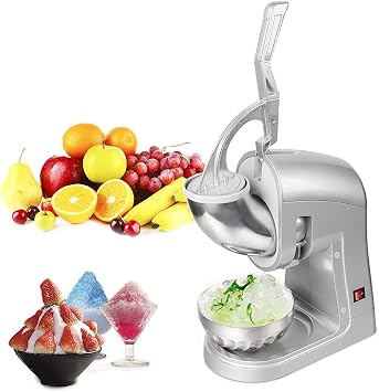 BY-300HD 120V 350W Commercial Removable Dual Blades Electric Ice Crusher Silver