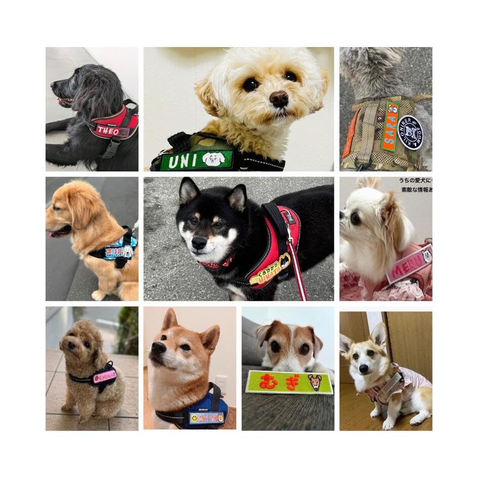 ハンドメイドネームタグ(マジックテープ)　⑤ MY mama サテン タグ ピスネーム 26枚入 全4色 MYmama オリジナル