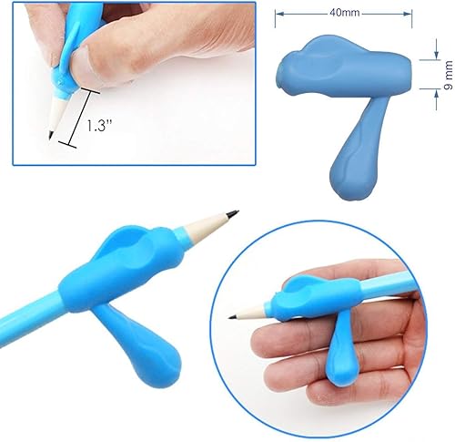 Miniatura 4 de Agarres de escritura a mano para niños, 20 unidades, soporte ergonómico para escribir, herramientas de entrenamiento para niños, preescolares y