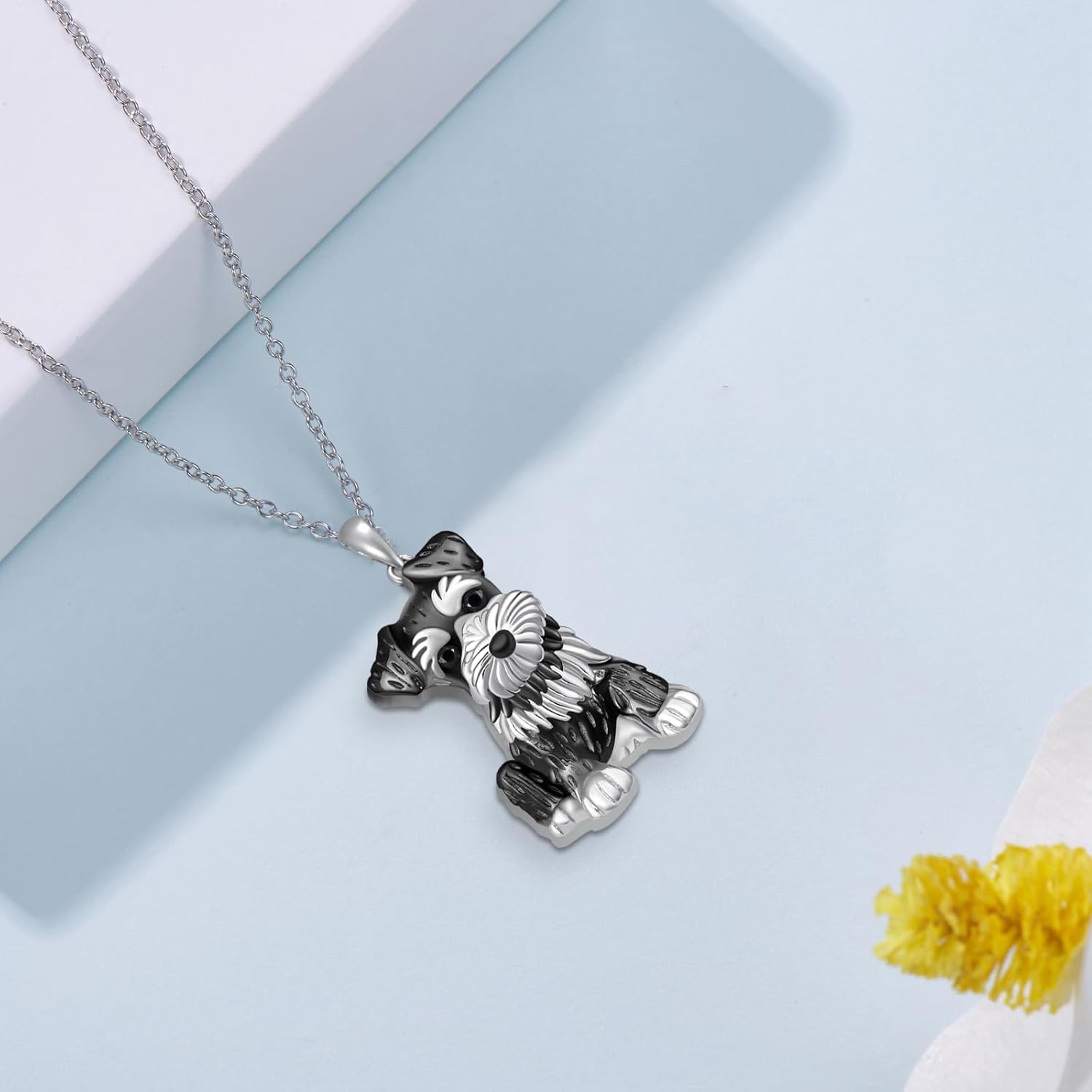 Sterling Silver Dachshund & Corgi Puppy Dog Necklace: Cute Animal Jewelry for Women - Image 3