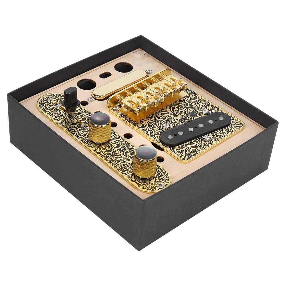 Placa de cubierta de silla de guitarra, conjunto de recogida de guitarra de hierro Placa de control Accesorios musicales para guitarra eléctrica Tl