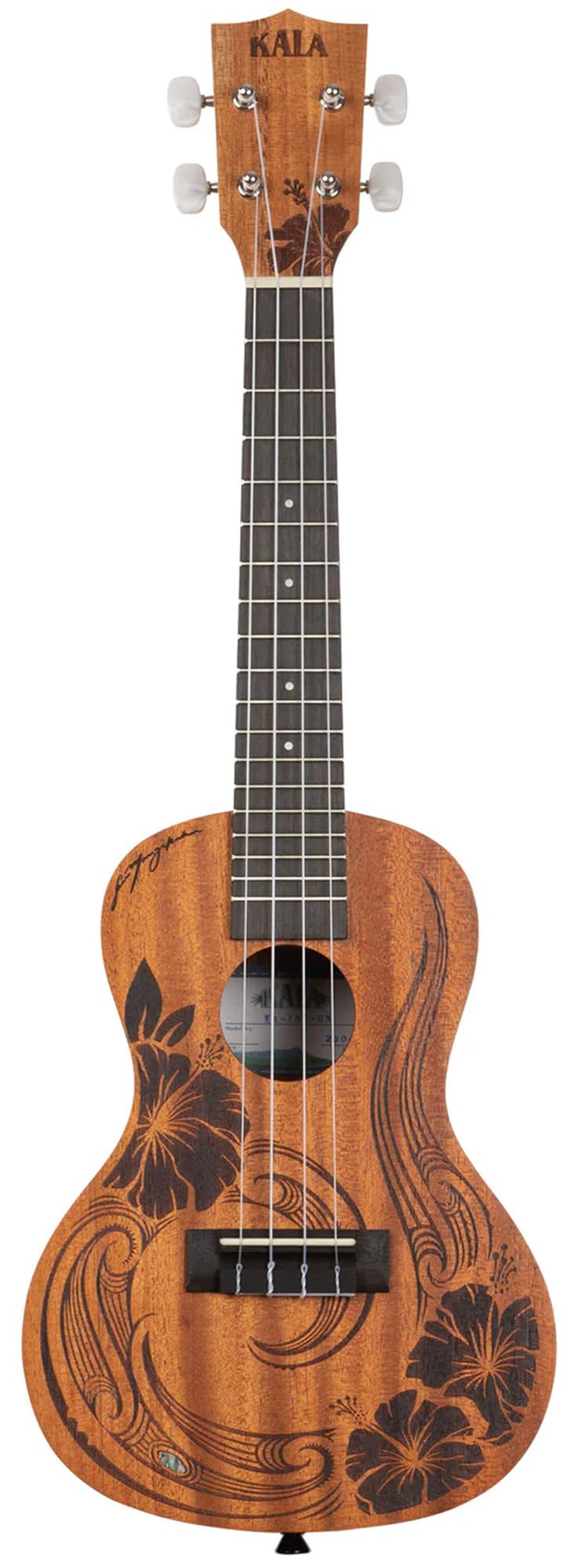 Kala Unity Mahagoni-Konzert-Ukulele mit Gigbag, Stimmgerät, Gurt, Saiten und Austin Bazaar Poliertuch