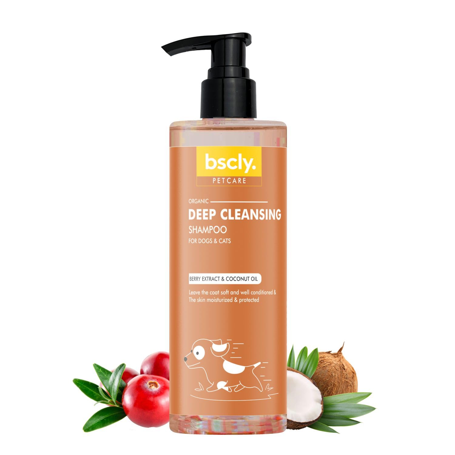 Bscly Deep Cleansing with Berry Extract & Coconut Oil | Dog Shampoo for Pomeranian, Shih tzu Puppy, German Shepherd, Labrador & Golden Retriever, Dogs Shampoo - 200ml (B0CC9FF56W) Amazon Price History, Amazon Price Tracker