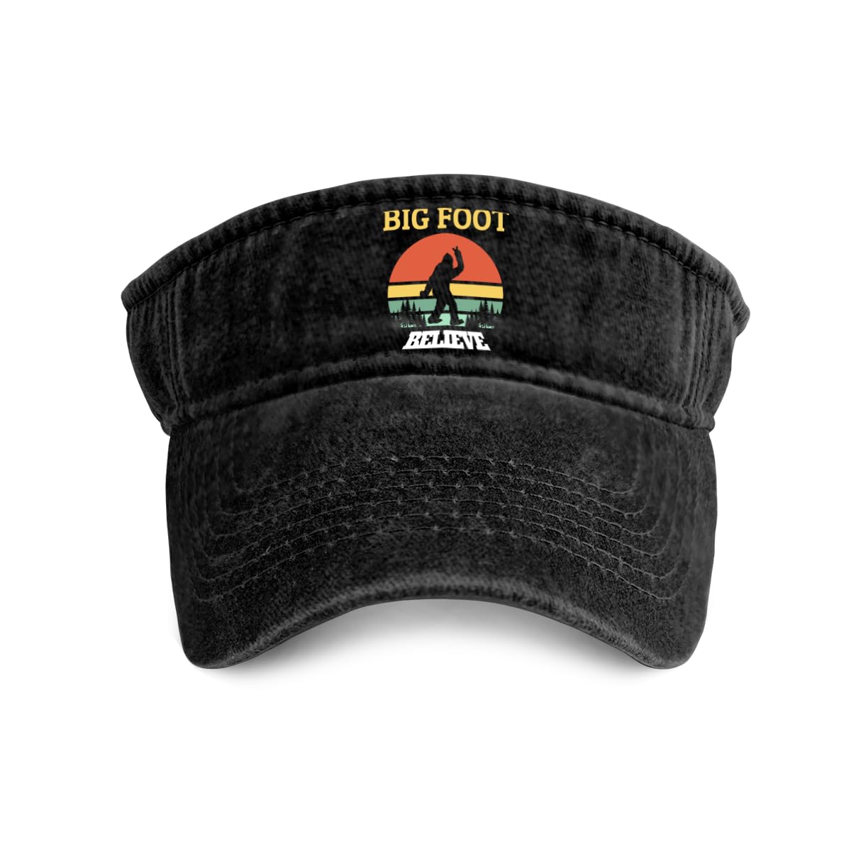 Vintage Bigfoot Sun Visor Hats Sport Wear Athletic Beach Hat for Women and Men Golf Cap