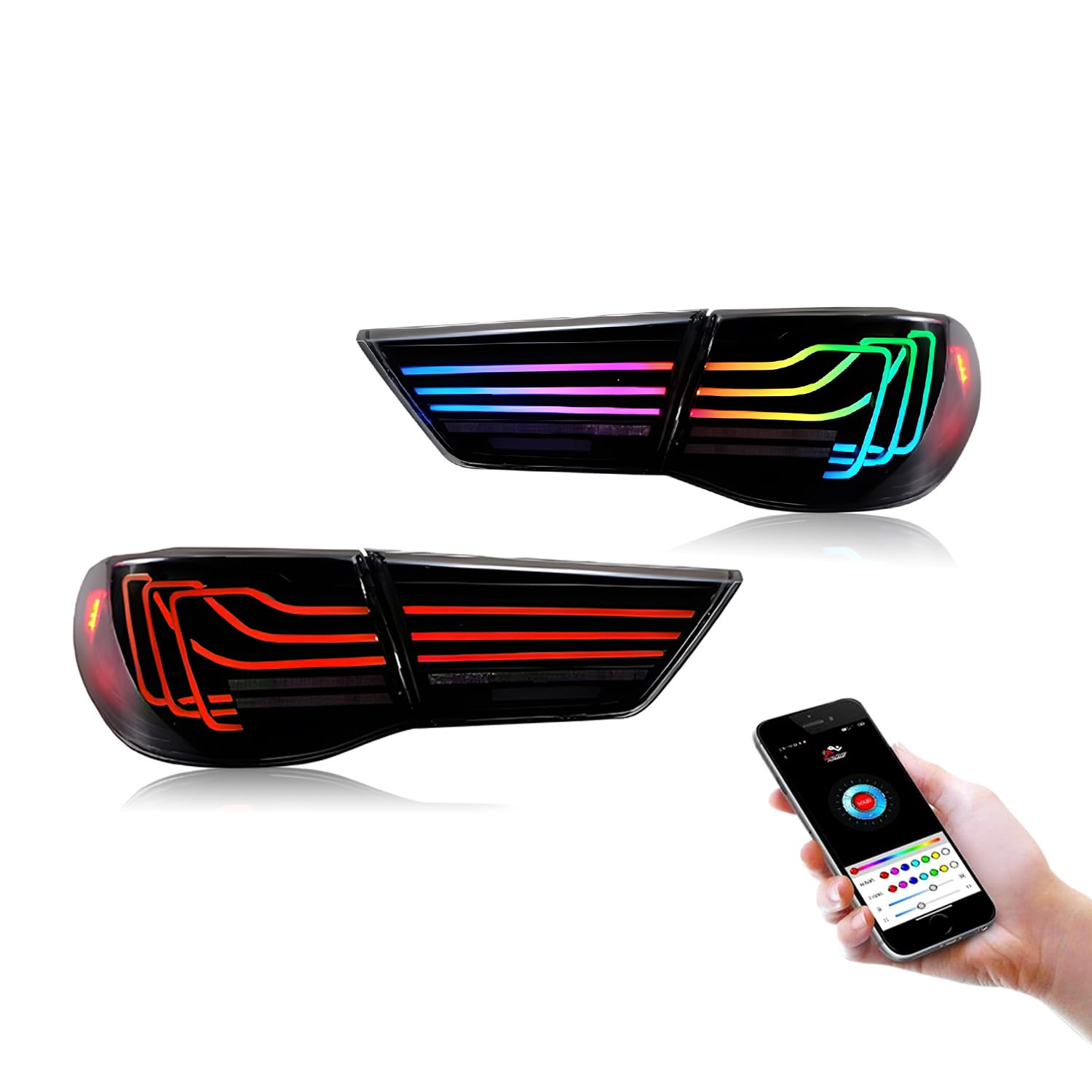 Amazon | HCMOTIONZ トヨタ マークX RGB LED テールランプ