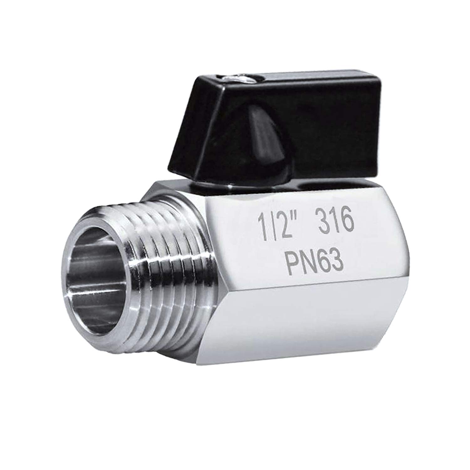 Buy Showerhead Shut Off Valve 316 Stainless Steel Mini Ball Valve(1/2