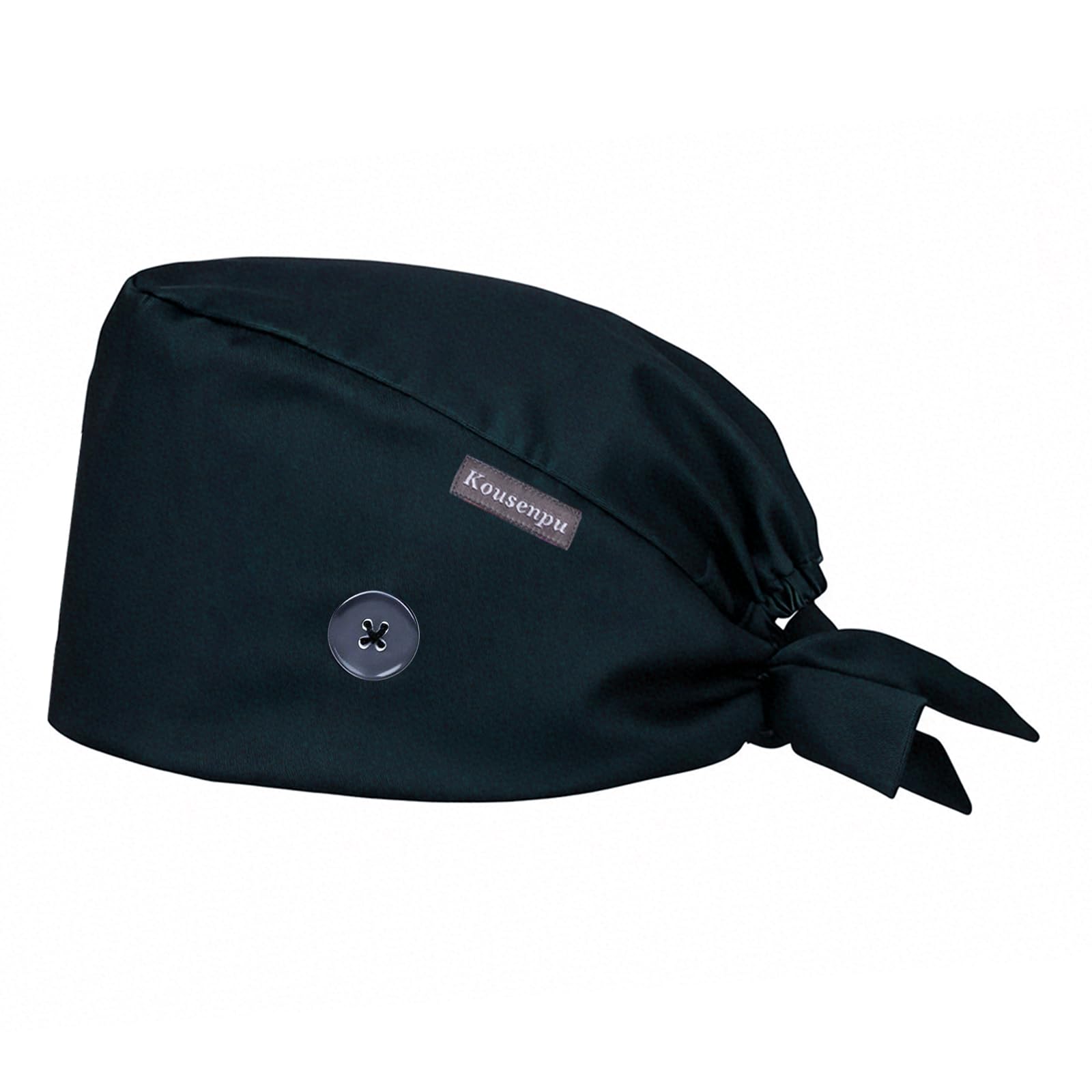 Kousenpu Scrub Cap for Men, Adjustable Surgical Hats with Buttons