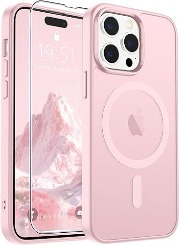 Miniatura 163 de SUPFINE - Funda magnética para iPhone 14 Pro Max (compatible con MagSafe), (protección contra caídas de grado militar de 10 pies), delgada, Negro