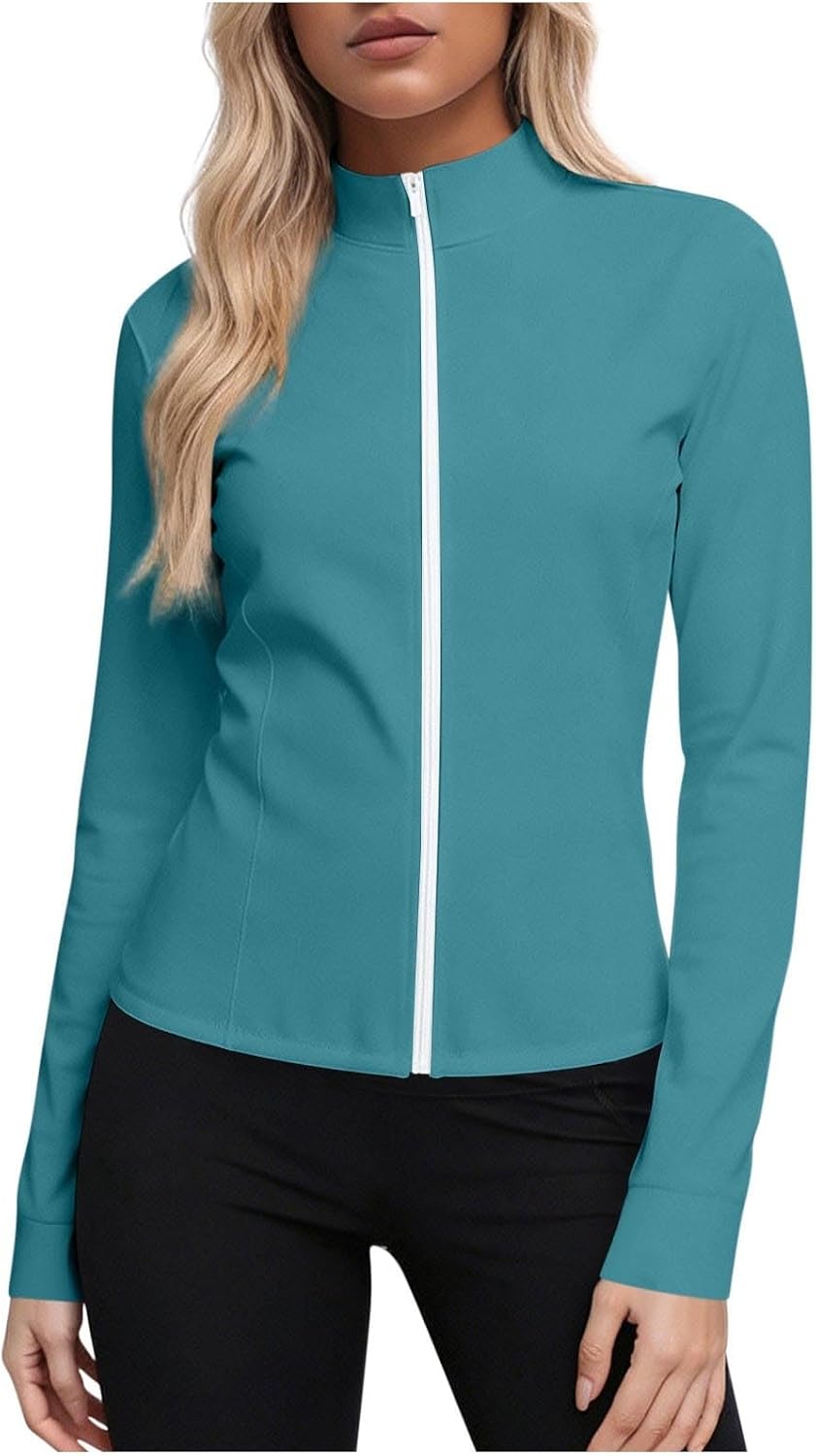 Sun Protection Jacket Women Full Zip Long Sleeve Casual Comfort Breathable Quick Dry Hiking Shirts 2026
