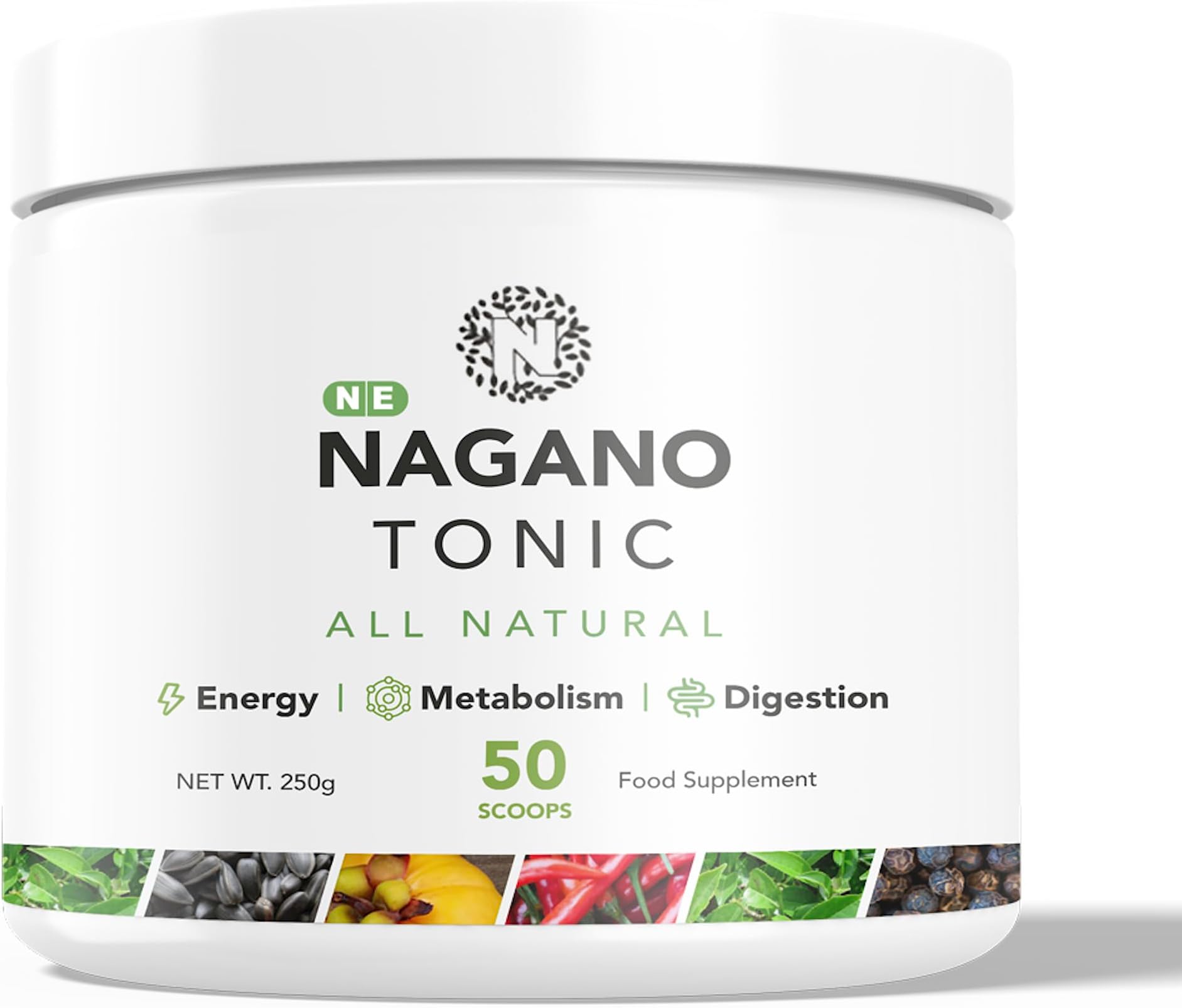 Nagano Lean Body Tonic, 250g, 5000mg per Serving, Now with Collagen, Unflavoured, Food Supplement