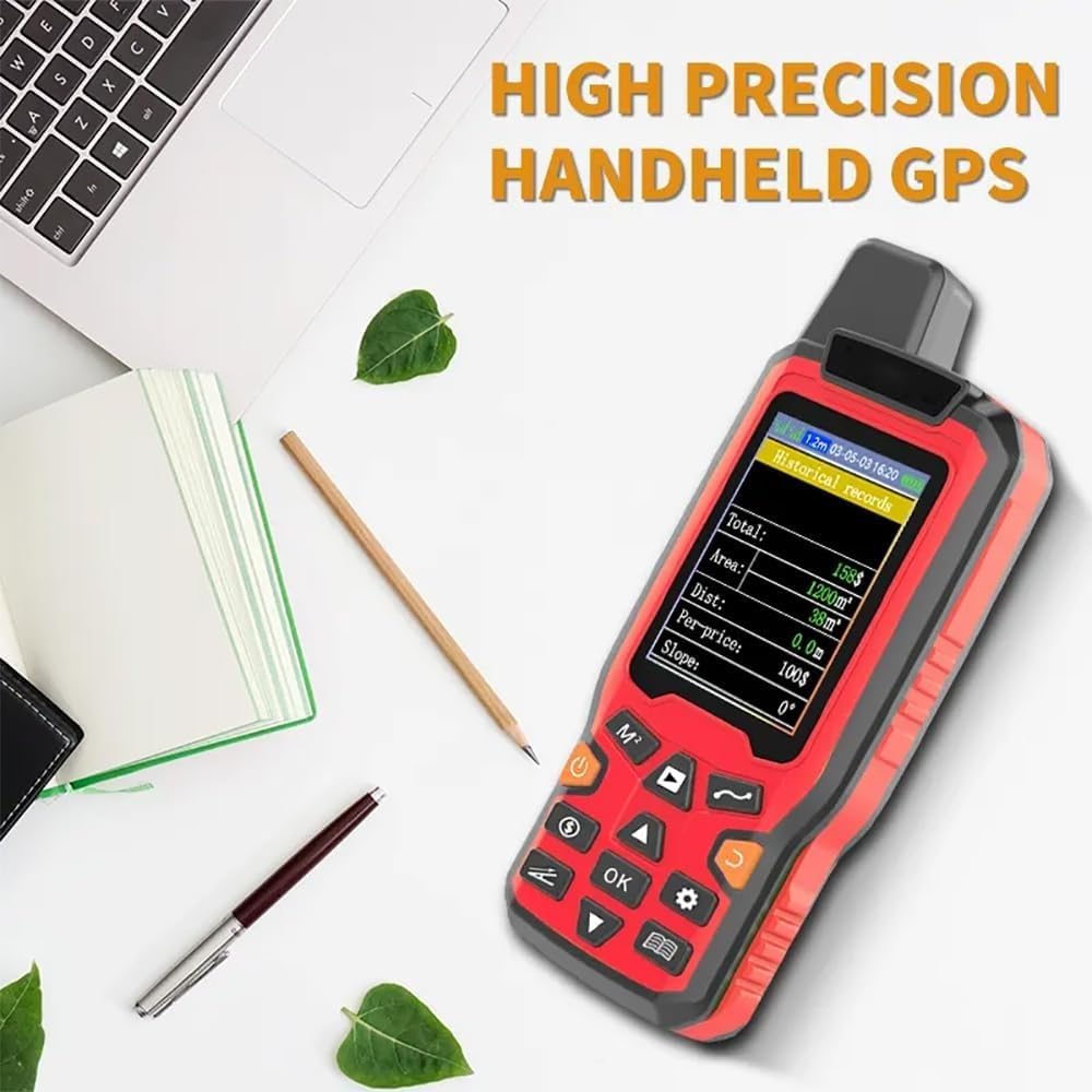 Navigazione GPS portatile Traccia Misuratore di area terrestre, Geometra GPS, Dispositivo di misurazione dell'area con schermo da 2,4 pollici, Misuratore di area for misurazione di aree e distanze.